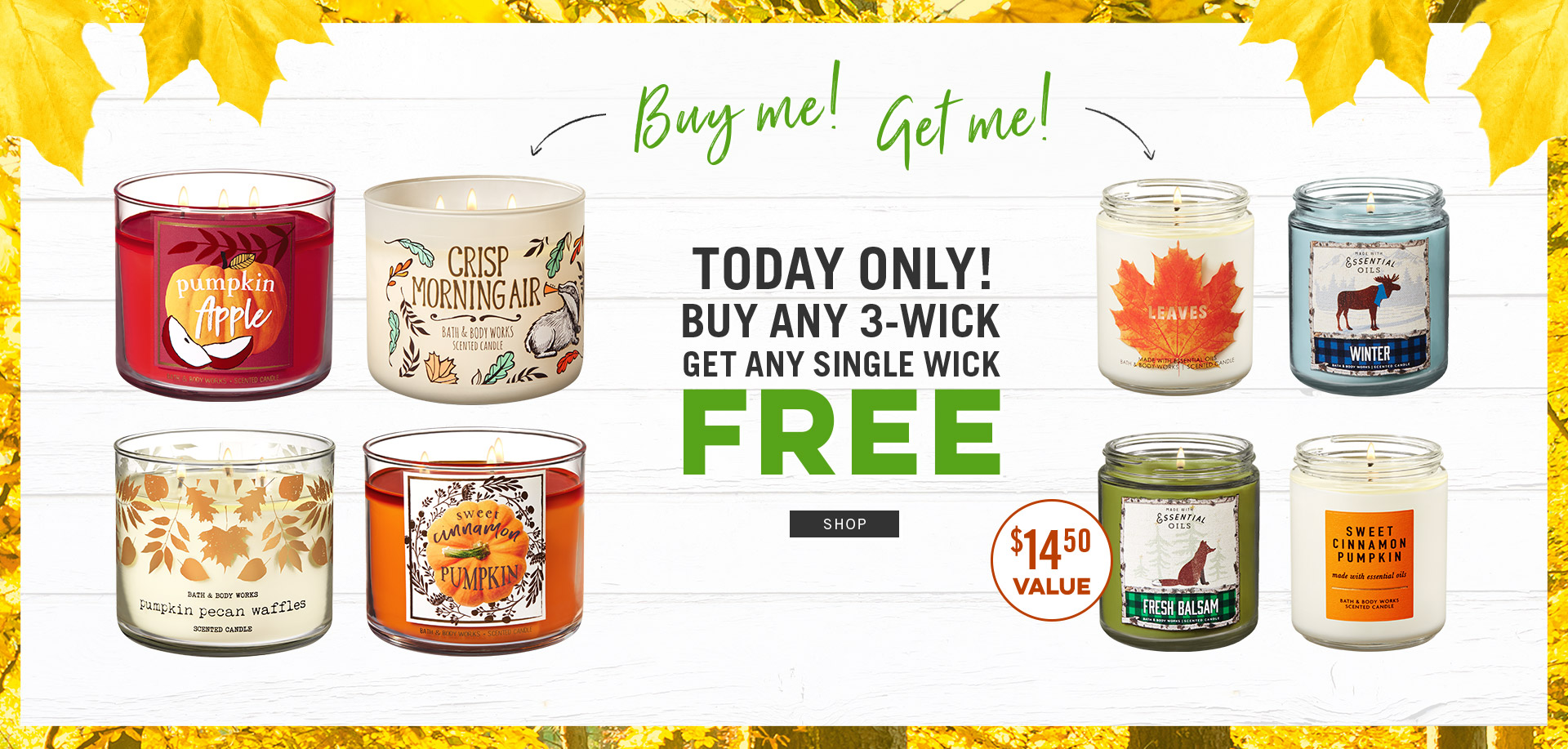 B & B Free Offer on Candles